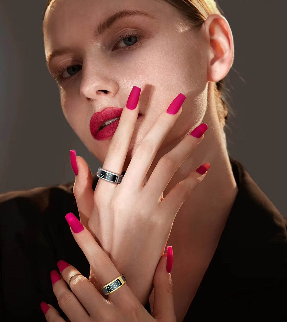 YOU RING - World's First Smart Ring with Display- Gold
